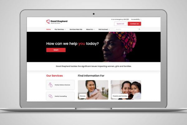 We helped Good Shepherd consolidate multiple websites to one main website 9 Good Shepherd website design development 02A
