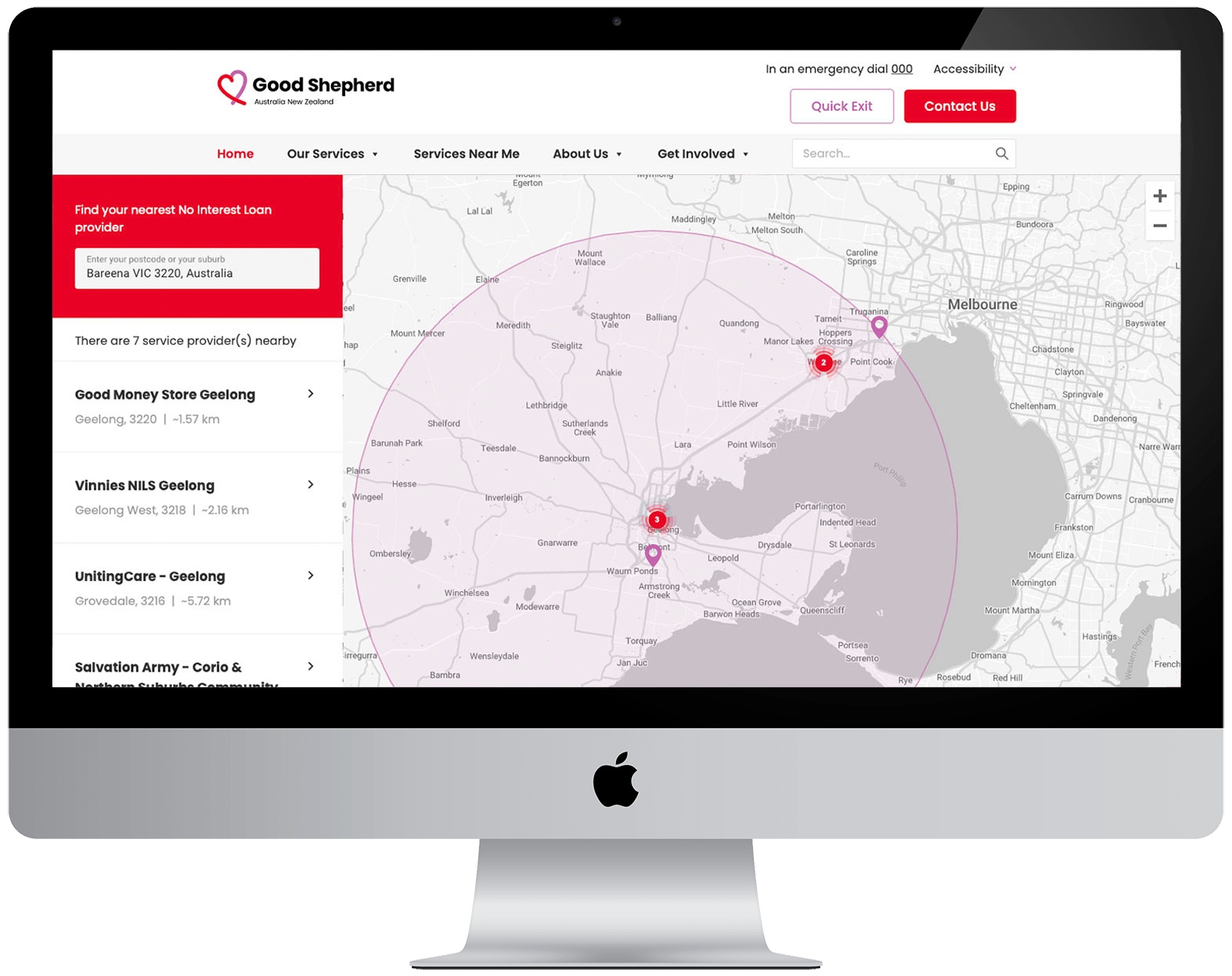 We helped Good Shepherd consolidate multiple websites to one main website 3 Good Shepherd03